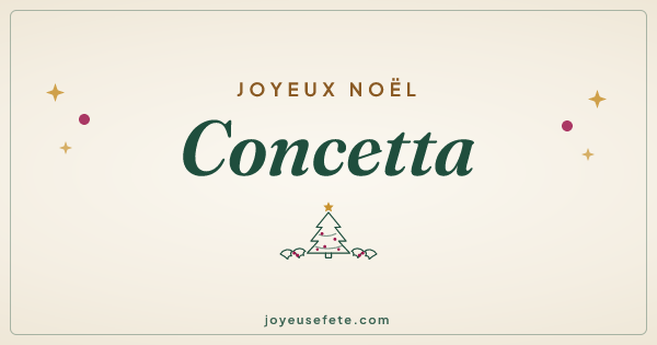Image « Joyeux Noël Concetta » au format large