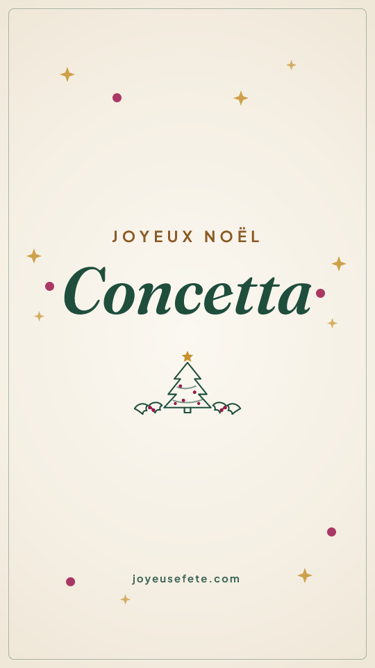 Image « Joyeux Noël Concetta » au format story