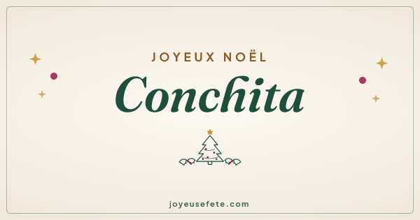 Image « Joyeux Noël Conchita » au format large