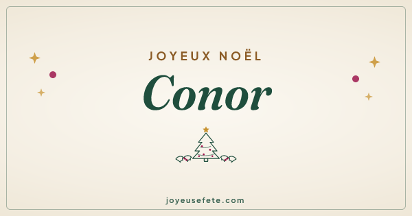 Image « Joyeux Noël Conor » au format large