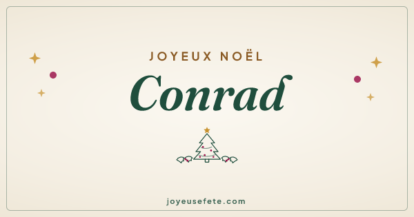 Image « Joyeux Noël Conrad » au format large