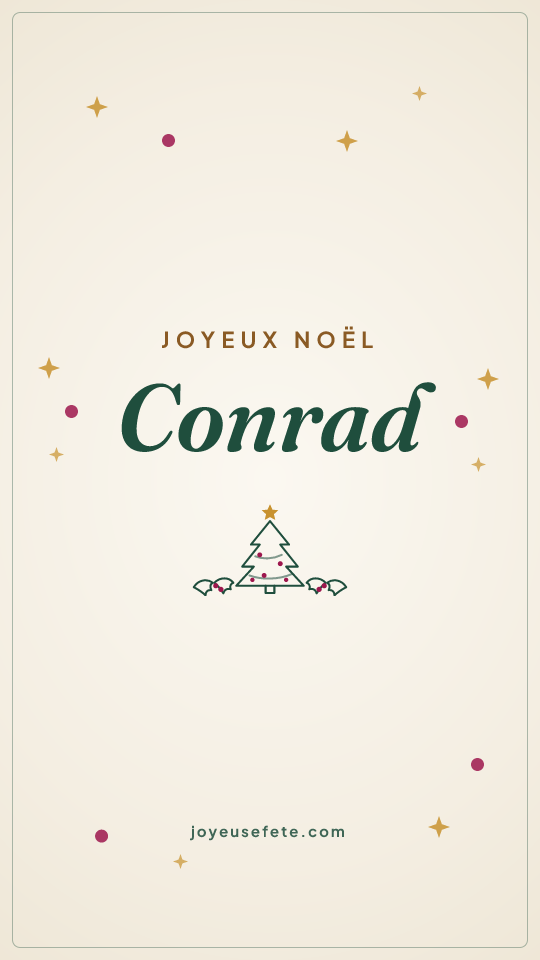 Image « Joyeux Noël Conrad » au format story