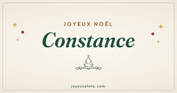 Image « Joyeux Noël Constance » au format large