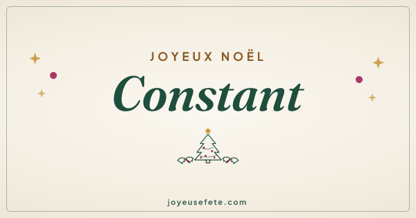 Image « Joyeux Noël Constant » au format large