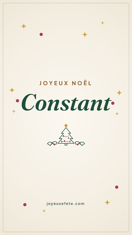 Image « Joyeux Noël Constant » au format story