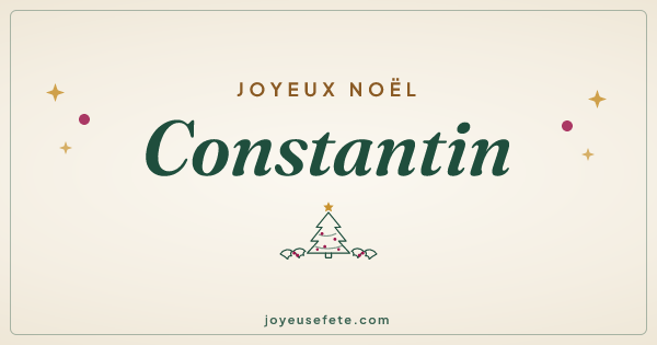 Image « Joyeux Noël Constantin » au format large
