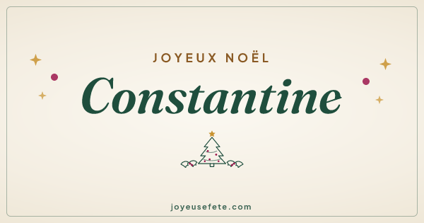 Image « Joyeux Noël Constantine » au format large