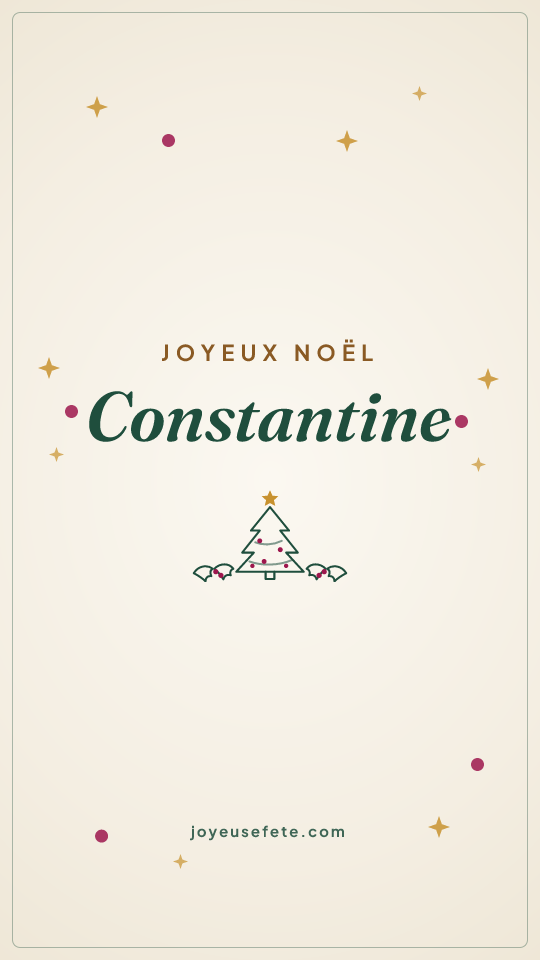 Image « Joyeux Noël Constantine » au format story