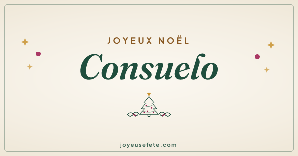 Image « Joyeux Noël Consuelo » au format large