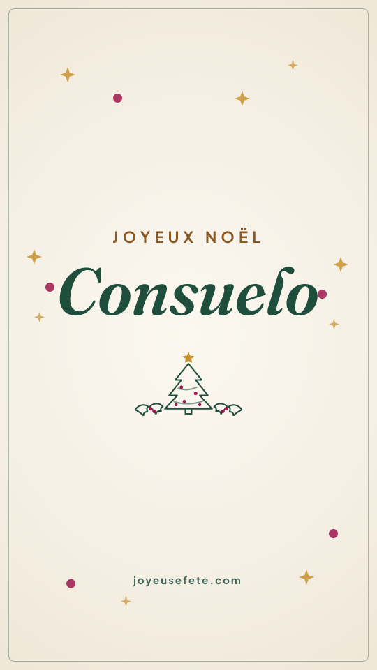 Image « Joyeux Noël Consuelo » au format story