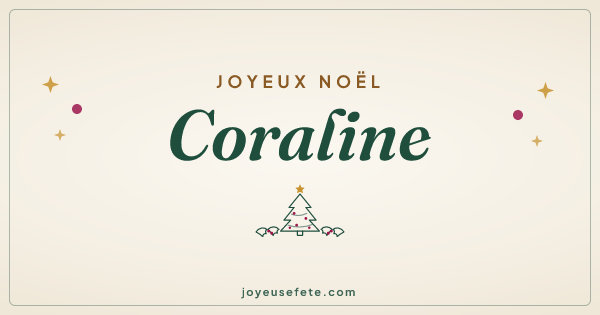 Image « Joyeux Noël Coraline » au format large