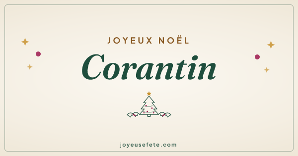 Image « Joyeux Noël Corantin » au format large