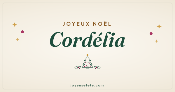 Image « Joyeux Noël Cordélia » au format large