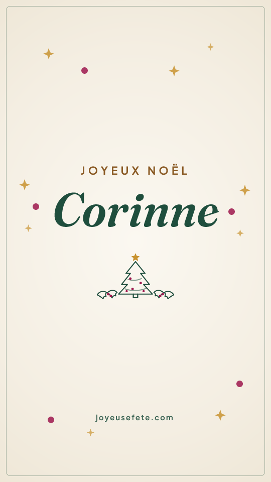 Image « Joyeux Noël Corinne » au format story