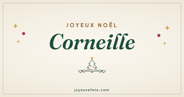 Image « Joyeux Noël Corneille » au format large
