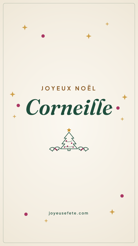 Image « Joyeux Noël Corneille » au format story