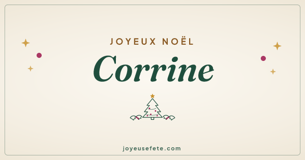 Image « Joyeux Noël Corrine » au format large