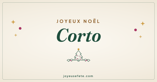 Image « Joyeux Noël Corto » au format large
