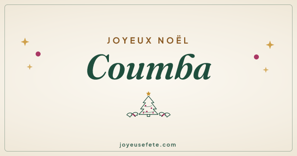 Image « Joyeux Noël Coumba » au format large
