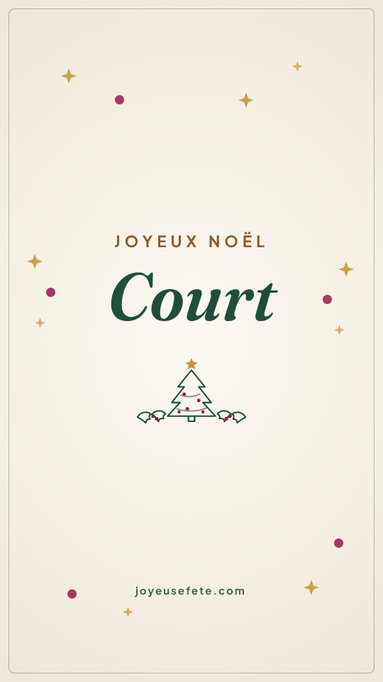 Image « Joyeux Noël Court » au format story