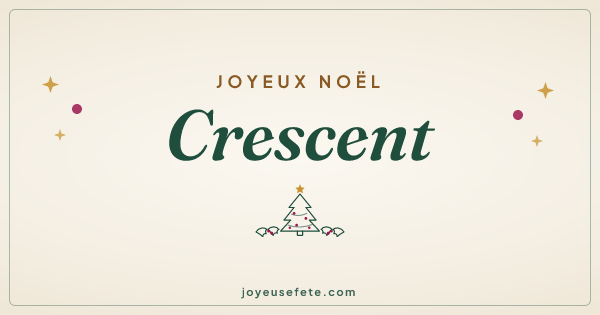 Image « Joyeux Noël Crescent » au format large