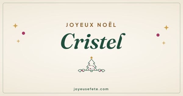 Image « Joyeux Noël Cristel » au format large