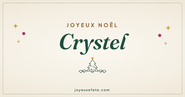 Image « Joyeux Noël Crystel » au format large