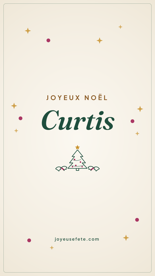 Image « Joyeux Noël Curtis » au format story