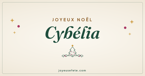 Image « Joyeux Noël Cybélia » au format large