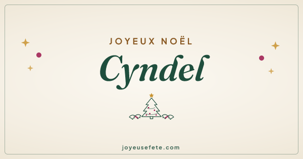 Image « Joyeux Noël Cyndel » au format large