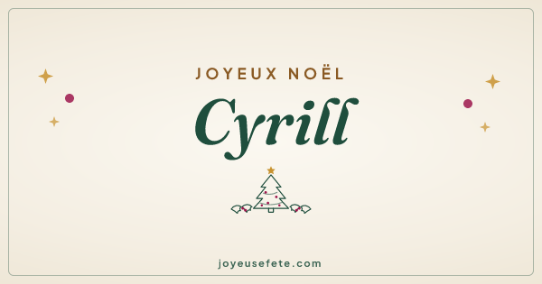Image « Joyeux Noël Cyrill » au format large