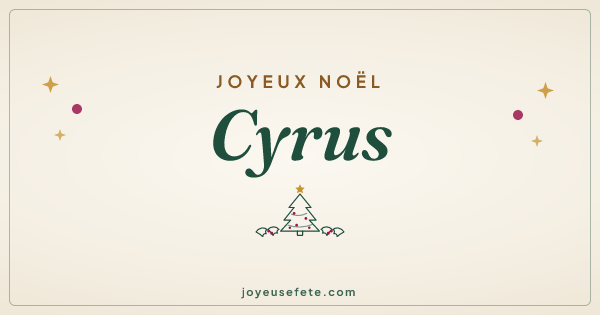Image « Joyeux Noël Cyrus » au format large