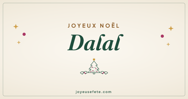 Image « Joyeux Noël Dalal » au format large