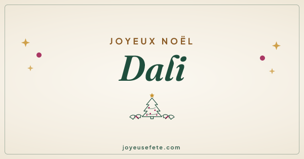 Image « Joyeux Noël Dali » au format large