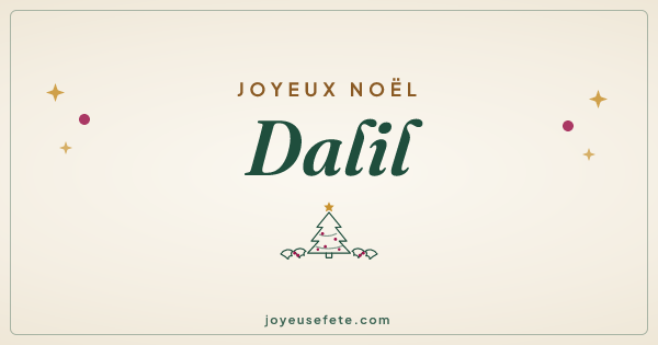 Image « Joyeux Noël Dalil » au format large