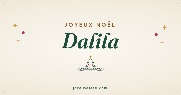 Image « Joyeux Noël Dalila » au format large