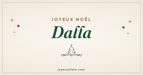 Image « Joyeux Noël Dalla » au format large