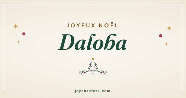Image « Joyeux Noël Daloba » au format large