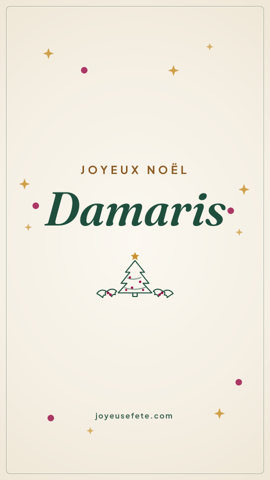 Image « Joyeux Noël Damaris » au format story