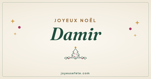 Image « Joyeux Noël Damir » au format large