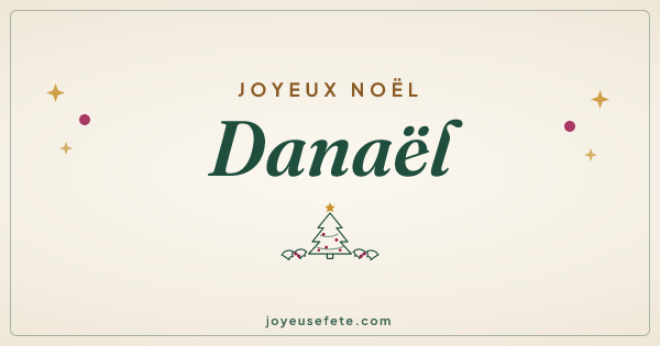 Image « Joyeux Noël Danaël » au format large