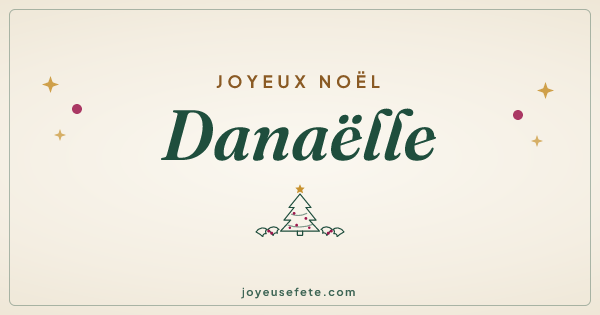 Image « Joyeux Noël Danaëlle » au format large