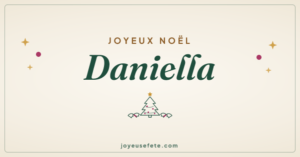 Image « Joyeux Noël Daniella » au format large