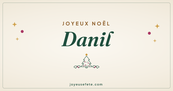 Image « Joyeux Noël Danil » au format large