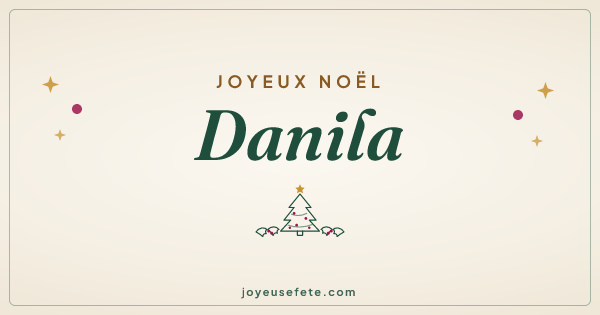 Image « Joyeux Noël Danila » au format large