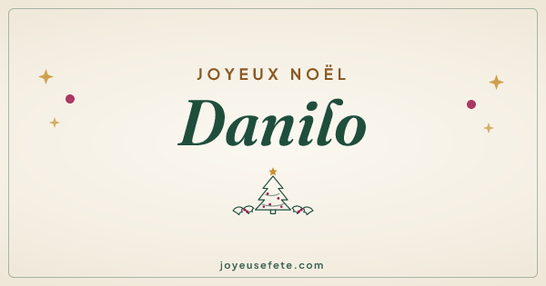 Image « Joyeux Noël Danilo » au format large