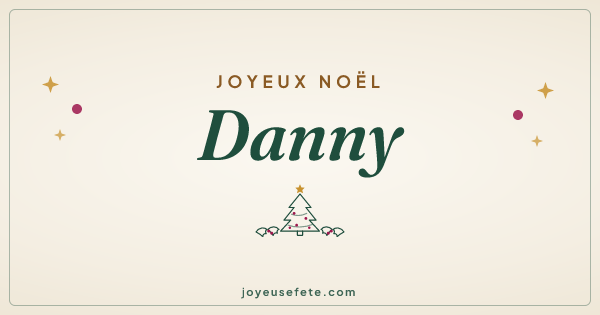 Image « Joyeux Noël Danny » au format large
