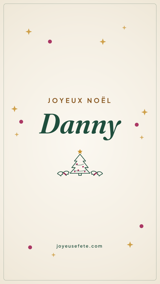 Image « Joyeux Noël Danny » au format story