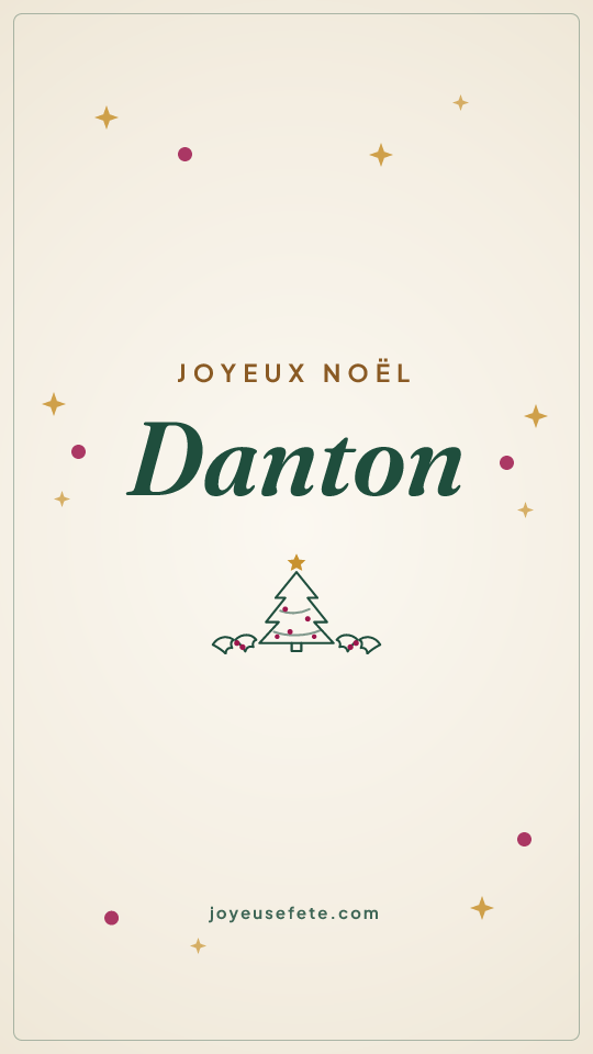 Image « Joyeux Noël Danton » au format story