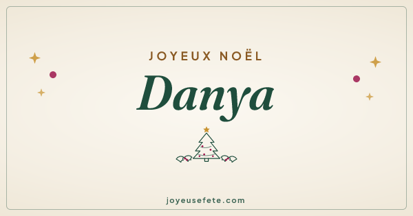 Image « Joyeux Noël Danya » au format large